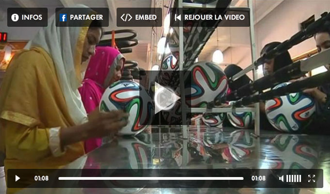 Fabrication du ballon de la coupe du monde