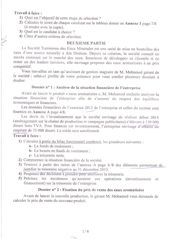 Tunisie- Bac 2014-Session De Contrôle: Tous Les Sujets Du Jeudi ...