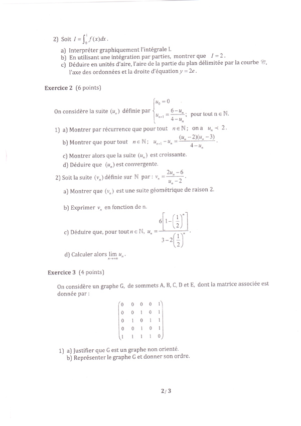 Tunisie-Bac 2014-Session De Contrôle : Tous Les Sujets Du Mercredi ...