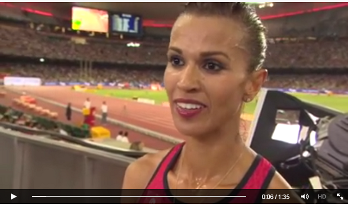 L&#39;athlète tunisienne Habiba Gheribi a remporté la médaille d&#39;argent du 3000 m steeple (dames) comptant pour les championnats du monde d&#39;athlétisme organisés ... - habiba-ghribi