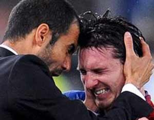 Messi très ému par le départ de Guardiola