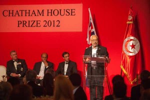 Londres: Marzouki et Ghannouchi reçoivent le prix Chatham House (en images)