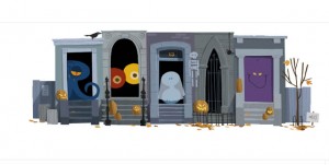 Google Doodles pour Halloween 2012