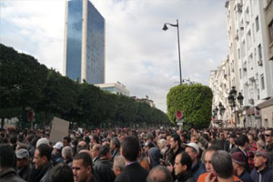 Manifestation à Tunis contre le sionisme et la normalisation avec Israel