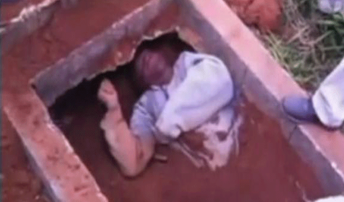 VIDEO-Brésil : Enterré vivant, on le sauve in extremis