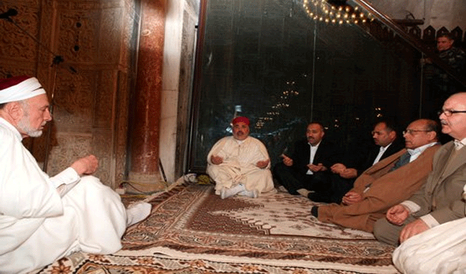 Tunisie – Fête du Mouled: Cérémonie religieuse à la mosquée Okba Ibnou Nafaâ à Kairouan