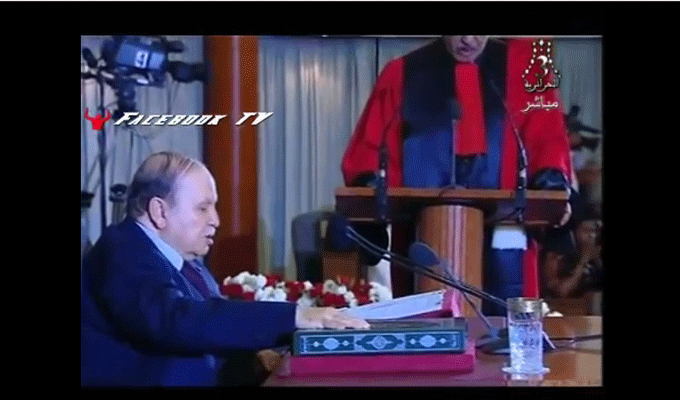 VIDEO : Le président Bouteflika prête serment en direct
