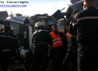 Un train déraille à Alger : Bilan un mort et 63 blessés