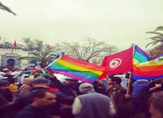 La première manifestation des homosexuels en Tunisie (images)