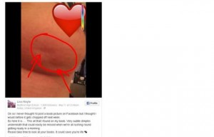 Elle dévoile sa poitrine sur Facebook…mais pour une bonne cause