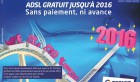 Topnet lance la promotion « ADSL Gratuit jusqu’en 2016, Sans paiement ni avance» !