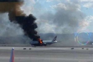 Un avion de British Airways en feu à Las Vegas (VIDÉO)