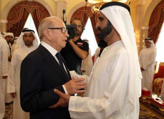 Vidéo – Béji Caid Essebsi présentant ses condoléances à Cheikh Mohamed bin Rashid Al Maktoum