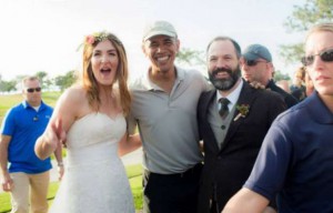 Barack Obama s’incruste à un mariage!