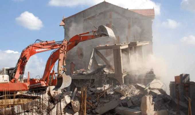 Kef : Exécution de 11 décisions de démolition de constructions anarchiques