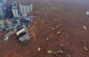 Chine : 91 personne portées disparues suite à un glissement de terrain