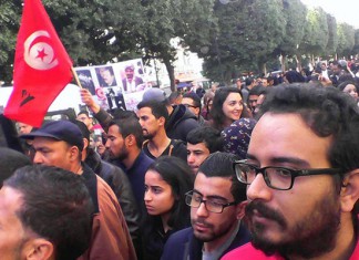 Tunisie: Manifestation d’étudiants à l’avenue Habib Bourguiba
