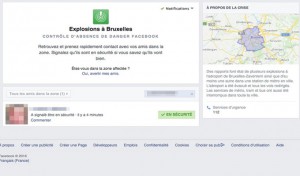 Attentats à Bruxelles : Facebook pointé du doigt pour avoir activé le bouton «Safety Check» en retard