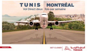 Tunisie: Soixante dix voyageurs canadiens à bord du vol inaugural de Tunisair de retour de Montréal