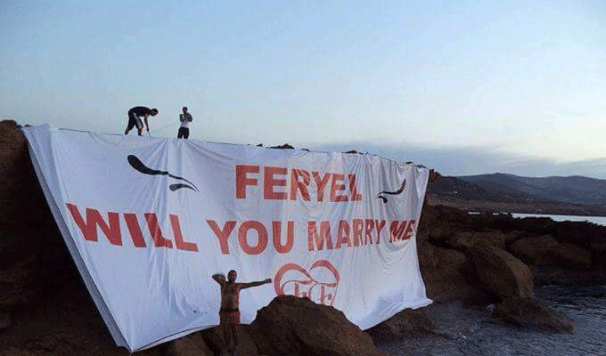 Une demande en mariage bien originale