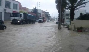 Nabeul : Etat d’alerte après d’importantes inondations ayant causé des dégâts matériels