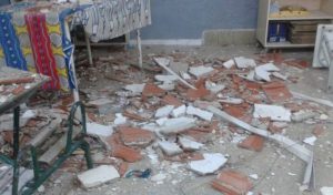 Kairouan : Effondrement d’un toit d’une salle de classe en plein cours
