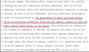 WikiLeaks: Hillary Clinton savait que l’Arabie Saoudite et le Qatar financaient “daech”!
