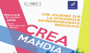 CREA-MAHDIA: 26 octobre, journée sur la dynamique entrepreneuriale régionale