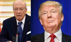 Béji Caïd Essebsi reçoit une communication téléphonique de Donald Trump