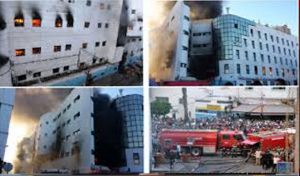 Le centre commercial Hay Mohammadi à Casablanca ravagé par un incendie (vidéo)