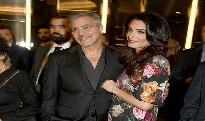 En photo : Amal Clooney est-elle enceinte?