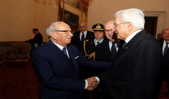 Entretien Béji  Caid Essebsi-Mattarella