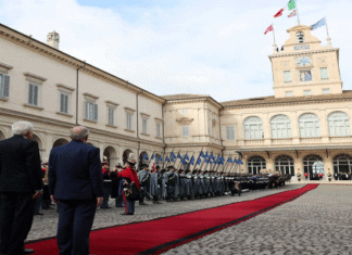 Béji Caïd Essebsi reçu au Palais Présidentiel Quirinale à Rome