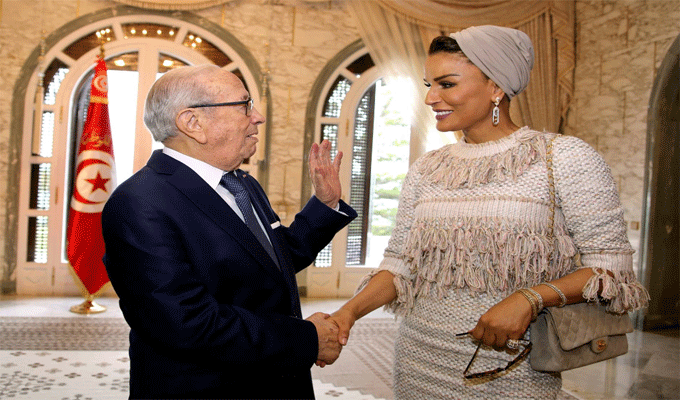 Palais de Carthage : Le président reçoit Cheikha Mozah, vidéo