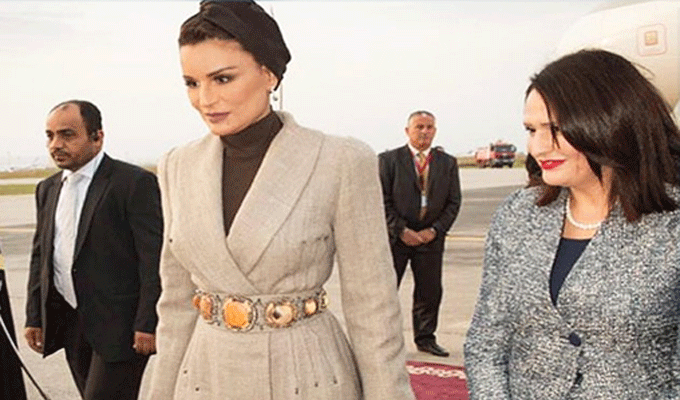 Arrivée de Cheikha Mozah à Tunis