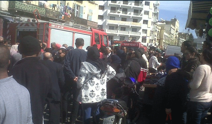 Le Souk Sidi Boumandil en feu