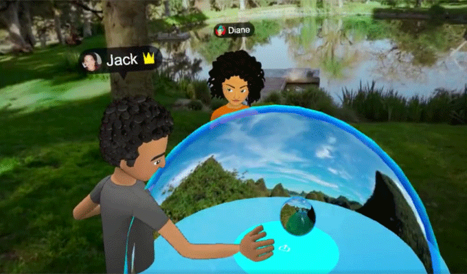 Avec Facebook Spaces vous pouvez vous téléporter, vidéo