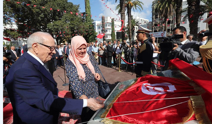 Tunisie: Inauguration de la Place du martyr Mohamed Brahmi