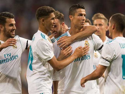 Joie des joueurs du Real Madrid