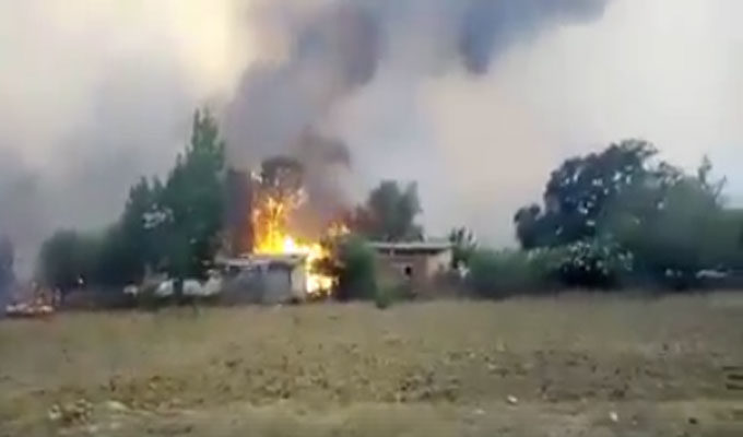 Sejnane – Incendie : Evacuation des habitants de Douar Bouâouaj Soualmia