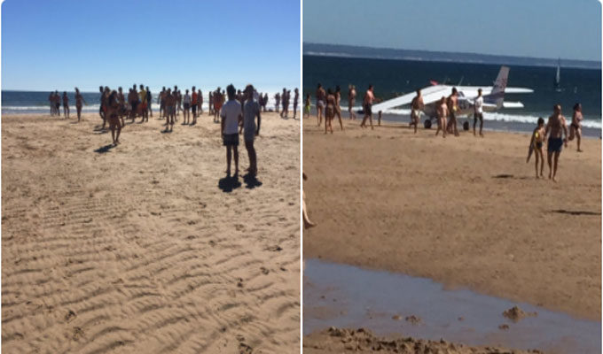 Portugal: Un avion fait 2 morts lors d’un atterrissage forcé sur une plage