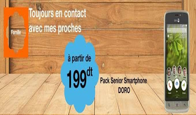 Le Smartphone des seniors, Doro 8031, disponible chez Orange Tunisie à partir de 199 dinars