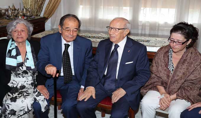 Béji Caïd Essebsi présente ses condoléances à la famille de Slim Chaker