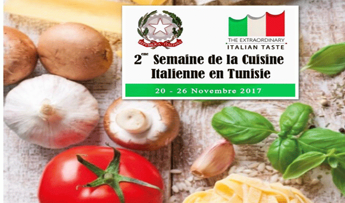 La 2ème semaine de la cuisine italienne en Tunisie, du 20 au 26 novembre