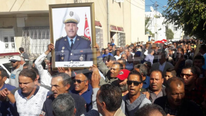 Tunisie : Funérailles du Commadant Riadh Barrouta