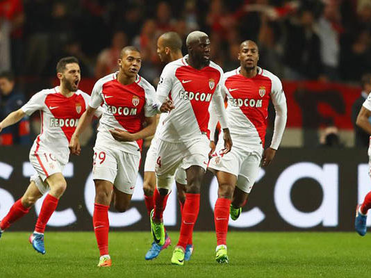 La joie des joueurs de Monaco