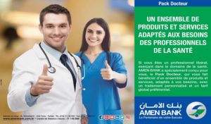 Tunisie : Amen Bank lance le Pack Docteur adapté aux besoins des professionnels de la santé