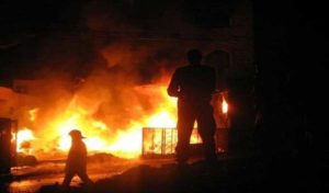 Kairouan : Un incendie dans un magasin de contrebande de l’essence
