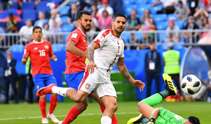 Coupe du monde de football 2018 (Gr.E/1ère journée): La Serbie bat le Costa Rica (1-0)