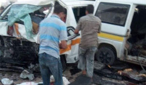 Tunisie : Collision entre deux véhicules de transport rural cause la mort de 9 personnes, photos